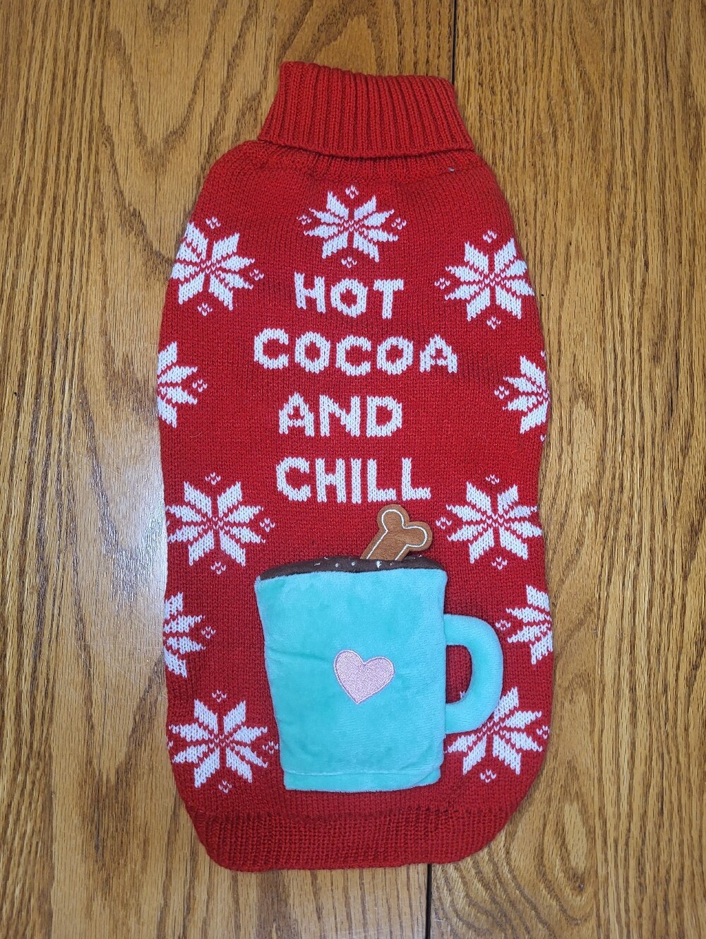 ✨️Merry & Bright Holiday Dog Sweater sz M